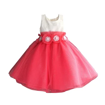 Flori Fete Dress Top de Calitate pentru Copii Haine 3D Flori de Nunta Rochie de Absolvire de Moda pentru Copii Haine de Fata
