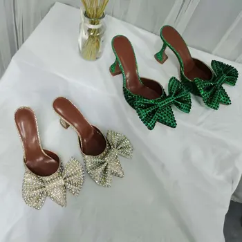 Doamna sandale subliniat cristale si diamante de înaltă moda toc stiletto pantofi de partid H Y K D