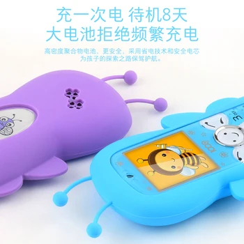Bluetooth Mini Drăguț Copil Elev Slot pentru Card de Memorie aparat de Fotografiat Timp de așteptare One-Touch de Apelare de Desene animate Minunat de Buzunar Telefon Mobil
