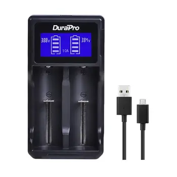 Durapro LCD Dual USB Încărcător de Baterie pentru 26650 22650 18650 18490 18350 17670 17500 16340 (RCR123) 14500 10440 O AA AAA Li-ion