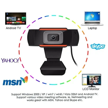 HD 1080P Mini camera web Cu Microfon Rotativ PC Desktop Web Computer WebCamera de Streaming Pentru Înregistrare Video Întâlnire Live Broadcast