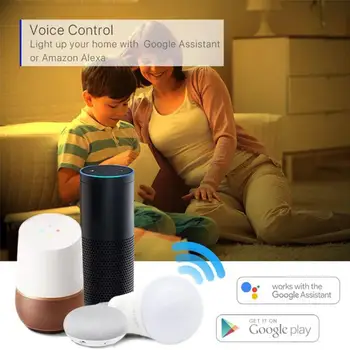 Alexa Control Vocal WIFI Bec Inteligent Acasă RGB de economisire a Energiei de Reglaj Culoare LED Mingea Bec Smart Home E14 6W