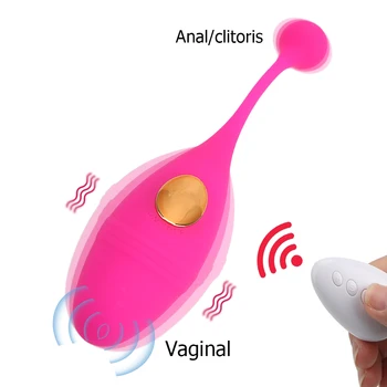 Portabil Dildo Vibrator Wireless de la Distanță Vibratoare Jucarii Sexuale pentru Femei 10 Viteza Vaginale Strângeți Exercițiu de Stimulare Clitoris