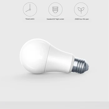 Aqara Zigbee Smart LED Bec Zigbee Versiune 9W E27 2700K-6500K Alb Culoare Inteligent de la Distanță a CONDUS bec Lumina cu Apple HomeKit
