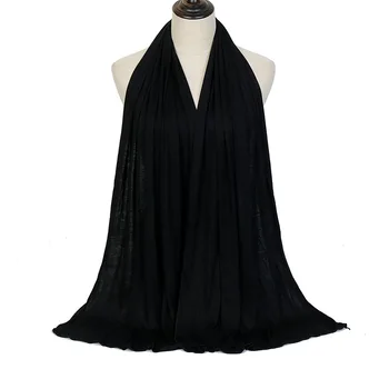 20 de Culori de Moda Modal Jersey Hijab Eșarfă de Bumbac Simplu Elasticitatea Șaluri Folie Snood Mult Bufanda Mujer Musulman Bentita 170*60Cm