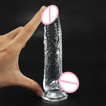 Erotic Jeleu Vibratoare Penis Adulti Jucarii sexuale Sex Shop Realiste Penis Dop de Fund Pentru Femei Sex Anal Jucării Realist ventuza Penis artificial