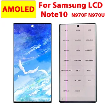 Vanzare AMOLED Pentru Samsung Galaxy Nota 10 N970F N970F N970U N970 LCD Touch Screen Digitizer Înlocuirea Ansamblului pixel Mort