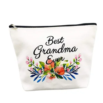Cel mai bun Vreodată bunica Panza de sac de Cosmetice de Ziua Mamei de ziua de Crăciun, Anul Nou, ziua Recunostintei pensionare baby shower cadou Cadou