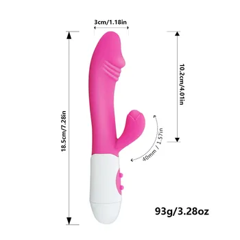 10 Moduri Rabbit Vibrator punctul G Dual Stick de Vibratoare clitoris stimulator Impermeabil Vibator Erotic de Mare Jucarii Sexuale pentru femei