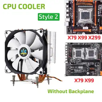 Cooler CPU 4 Heatpipes de Cupru Ventilator Liniștită 12CM Ventilatorului de Răcire Radiator Cooler Radiator pentru 775 115x 1366 X58 X79 2011 X99 X299