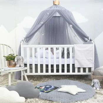 Agățat în jurul Dome Cort Copilul Decor Decor Camera Baldachin Bedcover Plasă de Țânțari Cortina Acasă Pătuț Cort pentru Copii Pat pentru Copii Spoiler