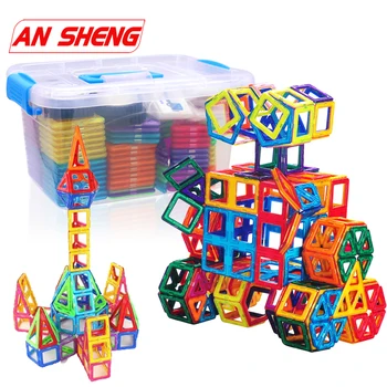 Noi 78-252pcs Mini Magnetice Blocuri de Constructii Jucarii Magnetice de Designer pentru Copii Magnet Jocuri Pentru Copii Cadouri