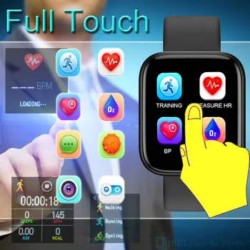 Full Touch Ceas Inteligent Bărbați Femei Smartwatch Pentru Android IOS Electronice Inteligente Ceas Fitness Tracker Bluetooth Smart-ceas