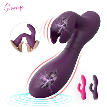 10 Viteze Dublu Motoare Rabbit Vibrator Pentru Femei Vibrator punctul G Vaginale stimularea clitorisului Jucarii Sexuale Pentru Doi Adulți Masaj