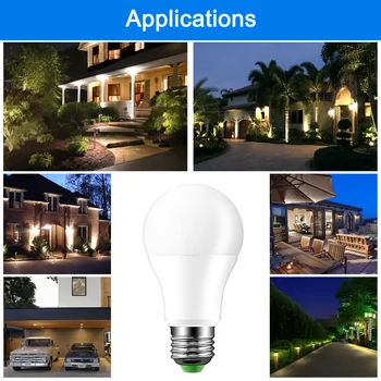 LED Noapte Lumina de Amurg până în Zori Bec de 8W E27 Smart Senzor de Lumină Bec AC85-265V Automată on/off Iluminat Interior/Exterior Lampa