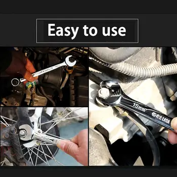 LAOA 8-27mm Open End Cheie cu Clichet Combinație cu Clichet Socket Spanner Cheie Universală de Biciclete Mașină de Reparații Instrument de Mână