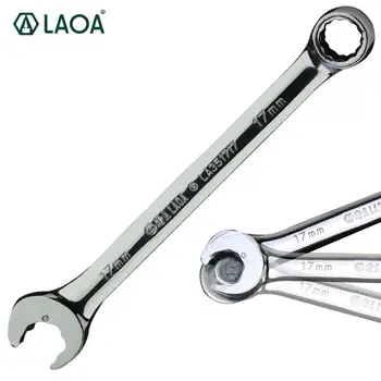 LAOA 8-27mm Open End Cheie cu Clichet Combinație cu Clichet Socket Spanner Cheie Universală de Biciclete Mașină de Reparații Instrument de Mână