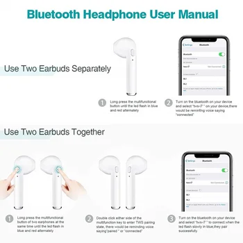 I7s TWS Wireless Bluetooth Căști pentru Huawei P Inteligente 2019 Muzica Earbud de Încărcare Cutie
