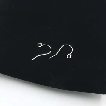 FIERBINTE 500PCS diy accesorii bijuterii en-gros de materiale S925 argint simplu S-în formă de cârlig ureche ureche pin cu mingea cârlig ureche