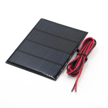1 buc x 12V 1.5 W 100Ma Siliciu Policristalin Panou Solar Module Mini 18V Celule Solare Baterie Încărcător de Telefon Cu Sarma de Sudura