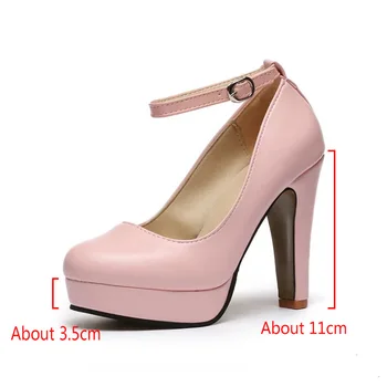 Moda fierbinte Nou pantofi cu toc înalt femeie pompe petrecere de nunta pantofi cu platforma pentru femei de moda pantofi cu tocuri înalte 11cm tocuri inalte de culoare roz