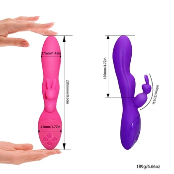G Spot Rabbit Vibrator pentru Femei Clitorisului cu Vaginul Stimularea Anală 144 Modul Dual-Motor de Liniște Stimulator Clitoris Adult Jucarii Sexuale