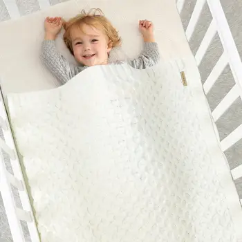 Pături pentru copii Tricotate pentru Nou-născut Fete Baieti Cărucior Înfășa Pătură 100*80cm Copilul Copil Lunar de Dormit Acoperă Super Moale