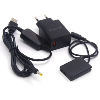 Power Bank USB Cablu 4.2 V+5V Incarcator+DR-110 DC Coupler NB-13L Dummy Baterie pentru Canon PowerShot G5 G7 X Mark II G5X G7X MII G9X