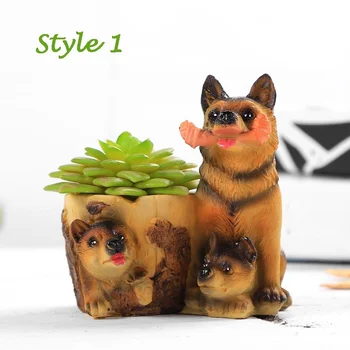 1 BUC Câine de Desene animate Plante Suculente Ghivece Decorative Desktop Flori Rășină Floare Coș Fără Ghivece pentru plante Suculente Ceramice