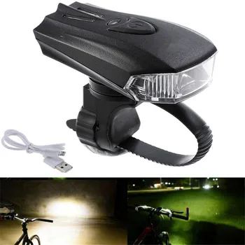 Bicicleta Ciclism USB Reîncărcabilă LED-uri Cap Fata Lumină Spate Lampă spate Bicicleta MTB IPX 6 rezistent la apa Aliaj de Aluminiu si ABS