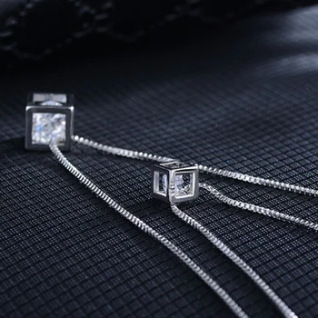 XIYANIKE Argint 925 Metru Cub de Zircon Cravată Colier Pentru Femei Dublu Strat Pandantive & Coliere Cadouri
