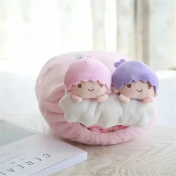 Anime Super drăguț de pluș jucărie minunat mic twin star coajă de ou buzunar de depozitare pătură pliate mantie de somn perna cadou de ziua de nastere
