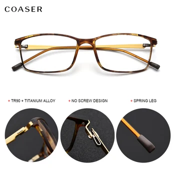 Danemarca Design de Brand Titan Rama de Ochelari Vintage baza de prescriptie medicala optice Femei ochelari de Miopie Nu Șurub Pătrat ochelari de vedere