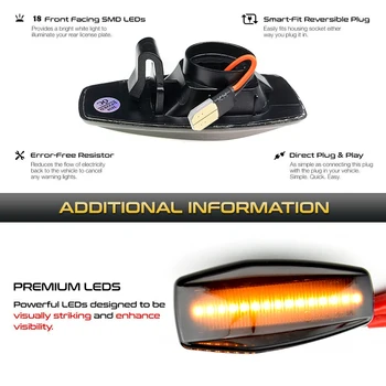 2x LED-uri Dinamice de poziție Laterale Lumina Repetor Lămpi Pentru Hyundai I10 Accent Coupe faceți Clic pe Elantra Lavita Excel 2 Getz Prim Lavita