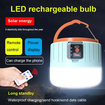 LED Camping Lumina USB Portabile de Iluminat Încărca Telefonul Solar de Camping Lanternă Reîncărcabilă Lampă Impermeabil în aer liber, Drumeții, Pescuit