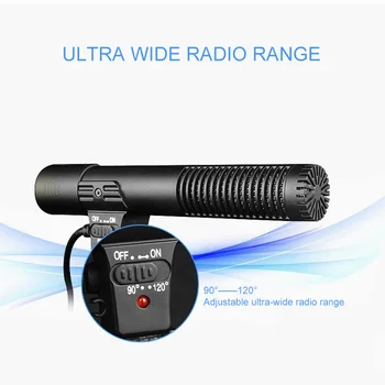 Leehur Condensator Microfon Profesional aparat de Fotografiat Înregistrare Microfon de 3,5 mm Stereo cu Fir Microfon Digital microfono condensador