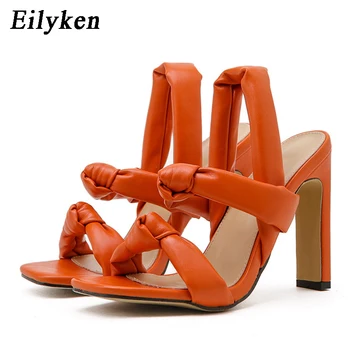 Eilyken Nou Nod Design Femeie Sandale De Vară 2021 Square Toe Tocuri De Bună Calitate, Confortabile, Din Piele Moale Rochie Eleganta De Pantofi