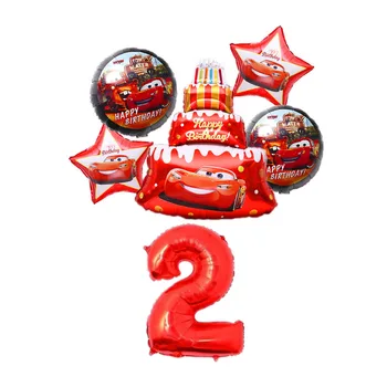 1set Masina de mobilizare Masina tort balon Copii la petrecerea de ziua de Naștere numărul de balon decorare jucării pentru Copii din aluminiu balon