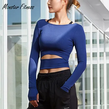 Monstru de Fitness Yoga Tricouri Topuri Pentru Femei Yoga Sală de Compresie Sport pentru Femei T Shirt Execută Scurt Maneca Tricou Tricou