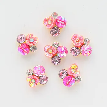100buc/mult Farmec Aliaj de Perle Diamante 3D Decoratiuni de Arta Unghiilor Strălucitoare de Cristal Bijuterii Flatback Modele Manichiura DIY Accesorii