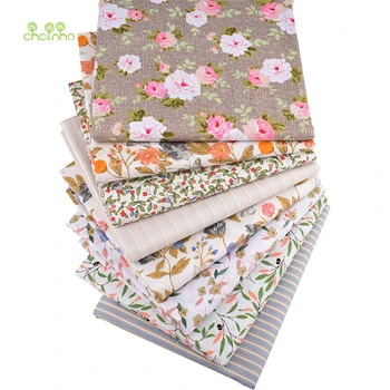 Chainho,Maro Florale Serie,Imprimare Diagonal Tesatura de Bumbac,Mozaic Pânză Pentru DIY Cusut&Quilting Baby&Child Material CC327