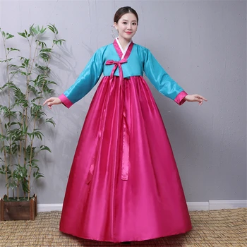 Hanbok-Coreeană De Moda Rochie De Femei Tradiționale Naționalitate Performanță Etapă Curtea Festival Tinuta Vintage Asiatice Haine