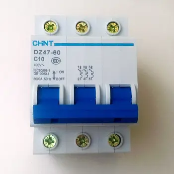 CHINT C45N Mini Circuit Breaker DZ47-60 3P C10A 400V MCB
