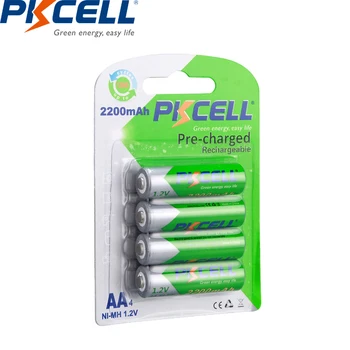 8pcs pachet PKCELL4PCS AAA 1000mah și 4BUC AA 2200 mah 1.2 v NIMH AA baterie reîncărcabilă scăzut de auto-descărcare de gestiune baterii