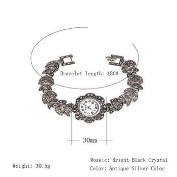 Argint Antic Casual Doamnelor Brățară Cuarț Ceasuri De Mana Noi Sosesc Creative Femei De Moda Ceas De Lux Rochie De Cuarț Ceas