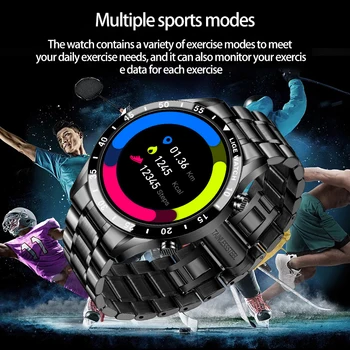 LIGE Telefon Bluetooth Ceas Inteligent Bărbați Impermeabil Sporturi Ceas Fitness Tracker de Sănătate Vreme de Afișare În 2020, Noul smartwatch Femeie
