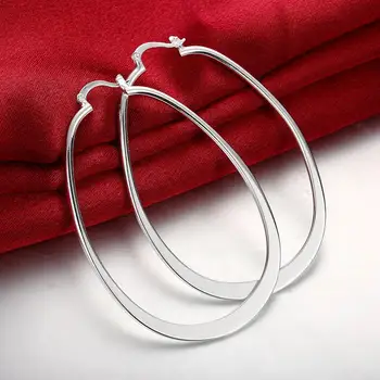 De Vânzare La Cald Argint 925 Simplu În Formă De U, Hoop Cercei Pentru Femei Moda Bijuterii Accesorii De Nunta