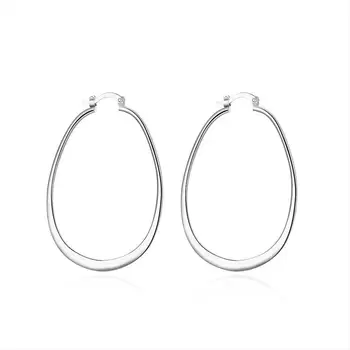 De Vânzare La Cald Argint 925 Simplu În Formă De U, Hoop Cercei Pentru Femei Moda Bijuterii Accesorii De Nunta