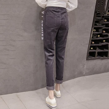 De înaltă Calitate de Catifea Femei Pantaloni Street Wear Talie Mare Plus Dimensiune 5XL Pantaloni Harem Vânzare Fierbinte Doamnelor Munca de Birou Casual Pantaloni