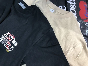 Nou lux 2020 Bărbați Travis Scott ASTROWORLD Tricouri Tricou Hip Hop Skateboard Street Bumbac T-Shirt Tee Top kenye S-XXL N222